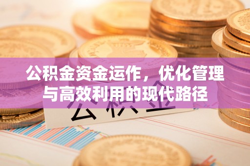 三门峡公积金资金运作，优化管理与高效利用的现代路径